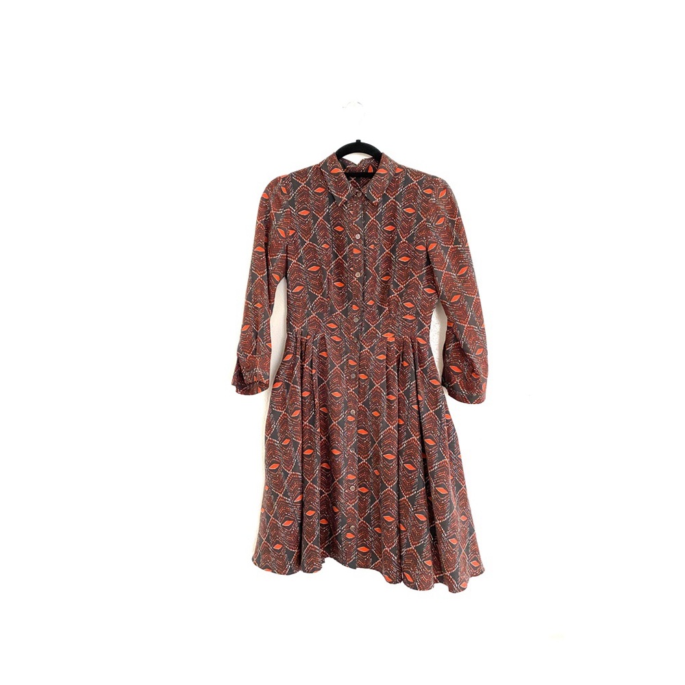 Club Monaco Silk Print Shirt Dress Size 2